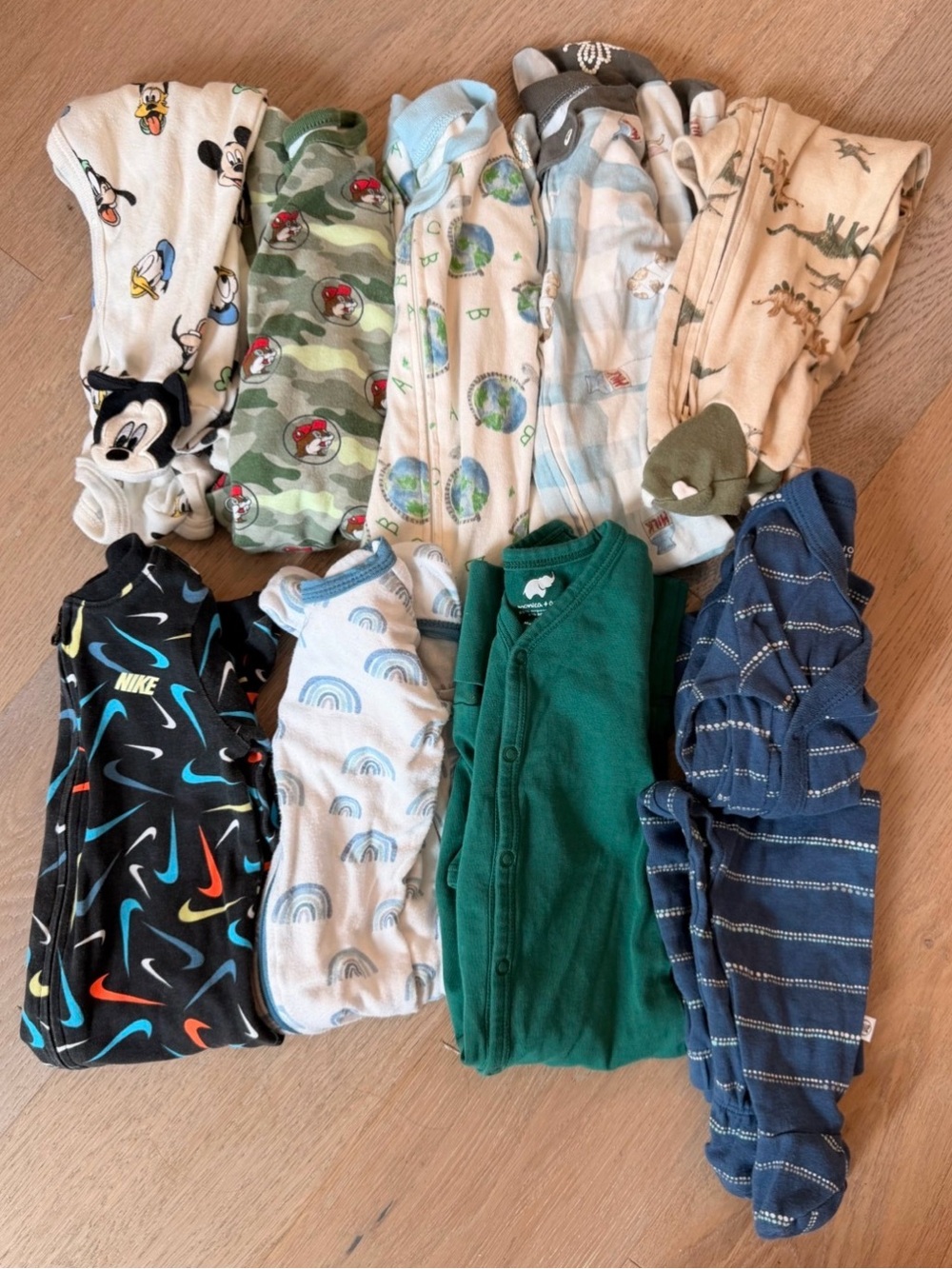 Bundle of 10 Baby Boys Pajamas / Outfits 3-6 months